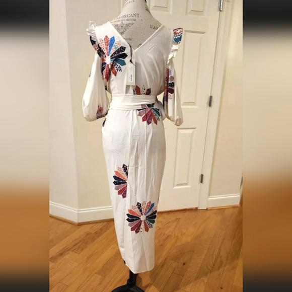 NWT Never Fully Dressed Floral Wrap Maxi Dress Retail $200 US6-jcrew-millen - Picture 13 of 15